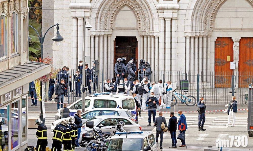  法國恐襲 刀手闖尼斯教堂 3死多傷 兩人斬首