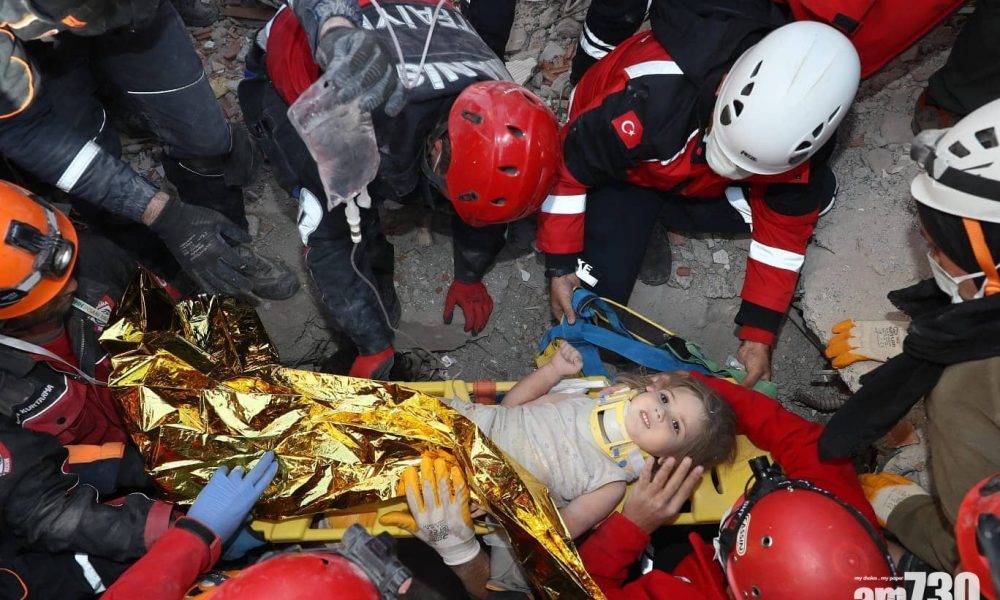 【愛琴海地震】土耳其4歲女童埋瓦礫堆91小時獲救創奇蹟