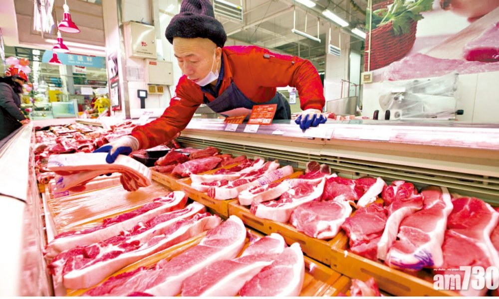 豬價影響 上月CPI按年跌0.5% 內地11年來首錄通縮