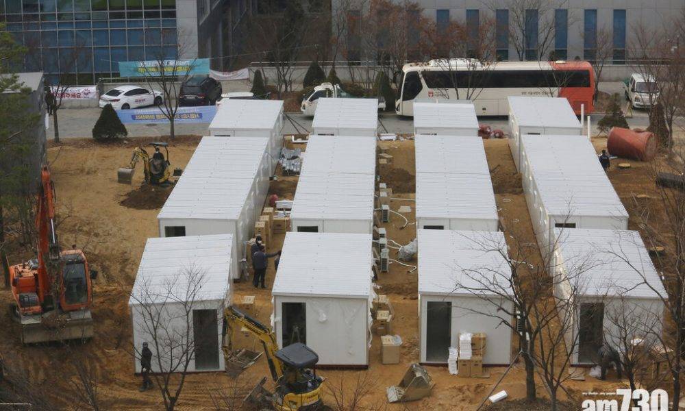  【新冠肺炎】南韓再增682宗確診 首爾趕建貨櫃病房紓緩病床短缺