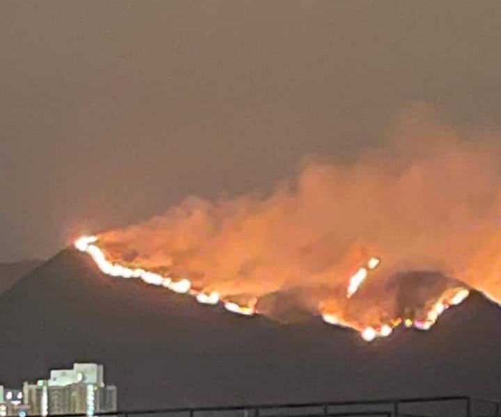 觀音山山火燒近16句鐘救熄　一度波及水泉澳邨後山