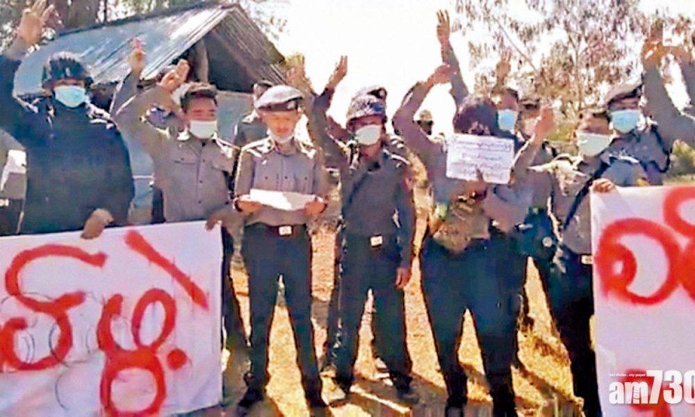  緬甸反政變示威持續 公務員警察加入