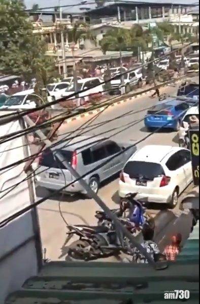 軍事政變｜緬甸東南部示威爆衝突 防暴警開槍驅散抗議民眾
