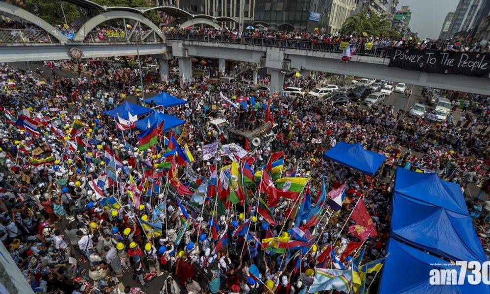  軍事政變｜緬甸四分三公務員參與罷工抗議軍方奪權