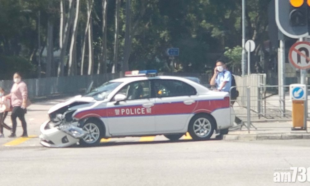 警車大埔與私家車相撞　至少一警受傷