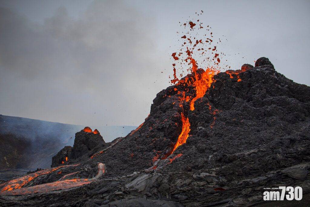 火山爆發｜一場及時雨減緩冰島火山熔岩噴發