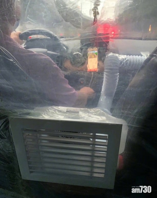 網上熱話|的士前後座中間透明膠布密封 網民︰真像移動ICU