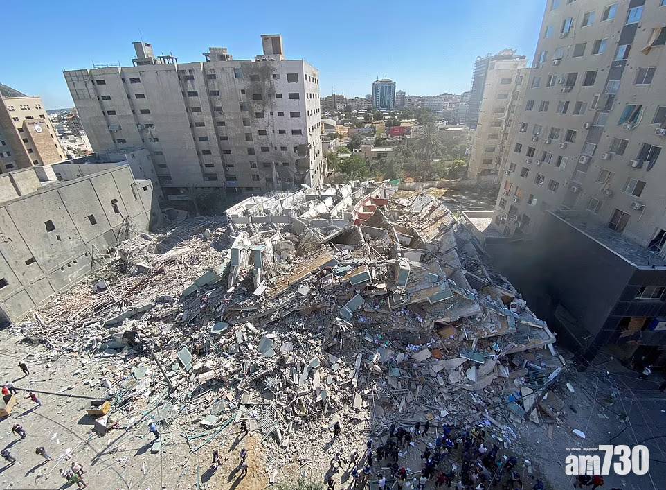  以巴衝突｜以色列連續7天空襲加沙  炸美聯社半島電視台辦公大樓遭抨擊
