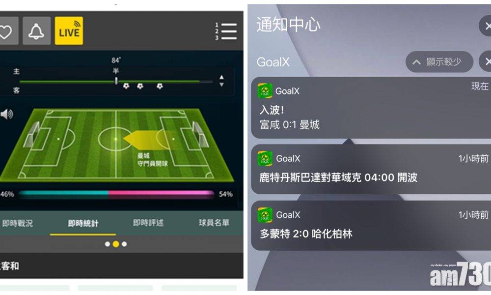  馬會推出「GoalX」全功能足球投注app