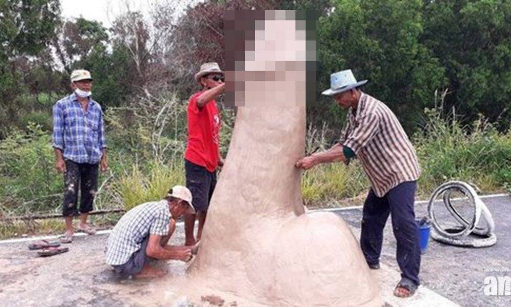  泰國村民建巨型陽具雕像求雨 儀式後2日天降甘霖