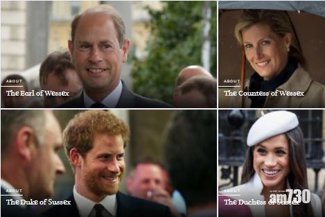  王室恩怨｜英王室網頁更新 亨利夫婦「降級」相片後過愛德華夫婦