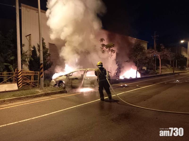 台南麥拿侖超跑追撞七人車瞬間爆炸 3人燒成焦屍