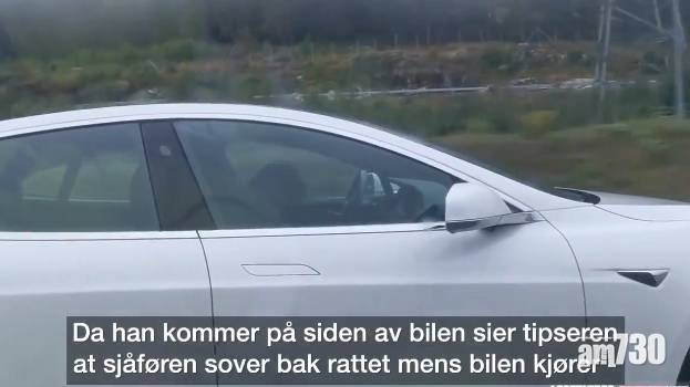  驚險｜挪威車主醉駕昏倒 Tesla自動駕駛系統隧道內煞停車 (有片)