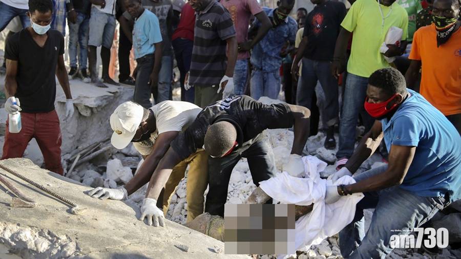  海地地震｜7.2級地震急增至近1300人死亡