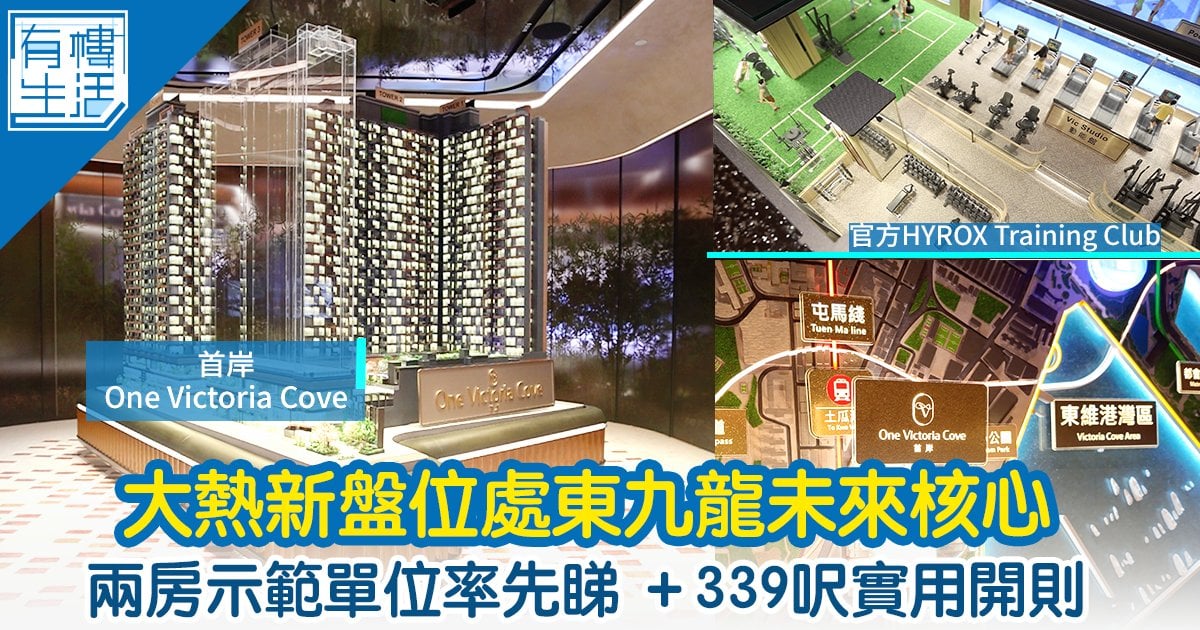 新盤市場氣氛熾熱 紅磡首岸One Victoria Cove 兩房示範單位率先看兼感受未來生活圈潛力