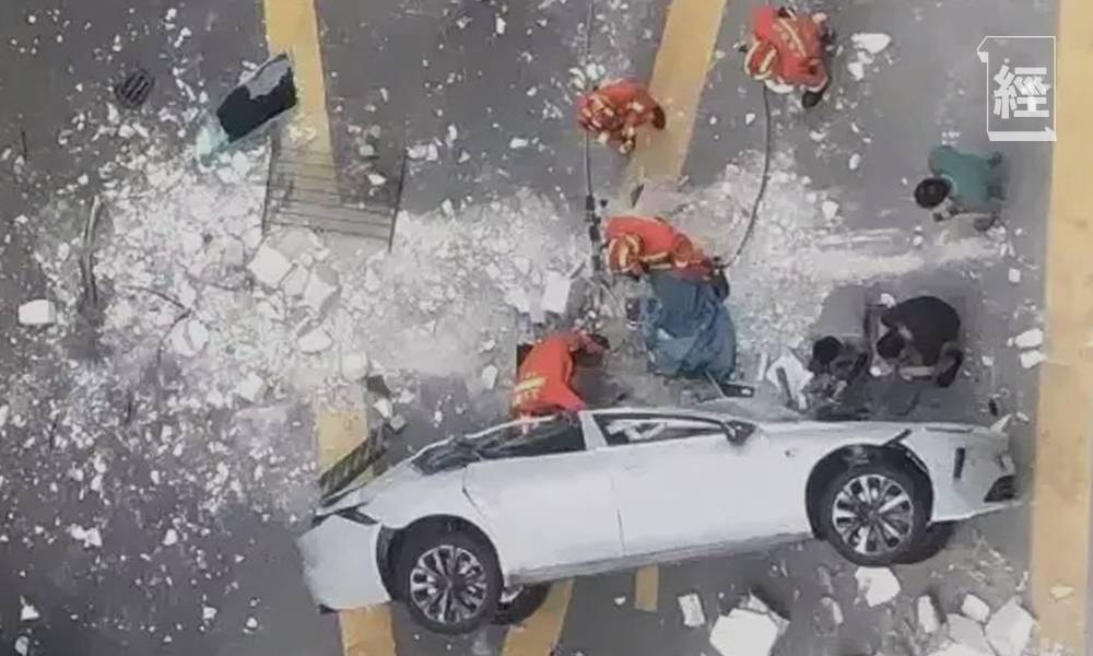 蔚來電動車測試由三樓直衝地面 兩名試車員意外身亡 官方：與汽車安全無關！