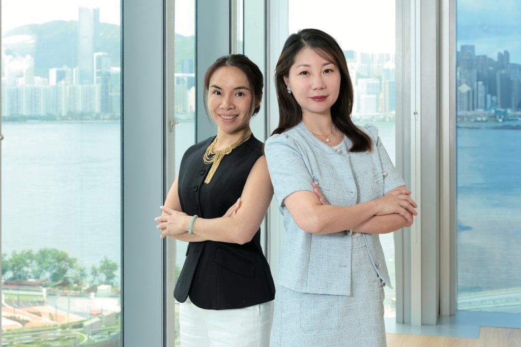 岳奕彤 宏利ceo計劃 (左起)宏利區域經理張艷榮(Lucy)及宏利財富管理經理岳奕彤(Sandy)