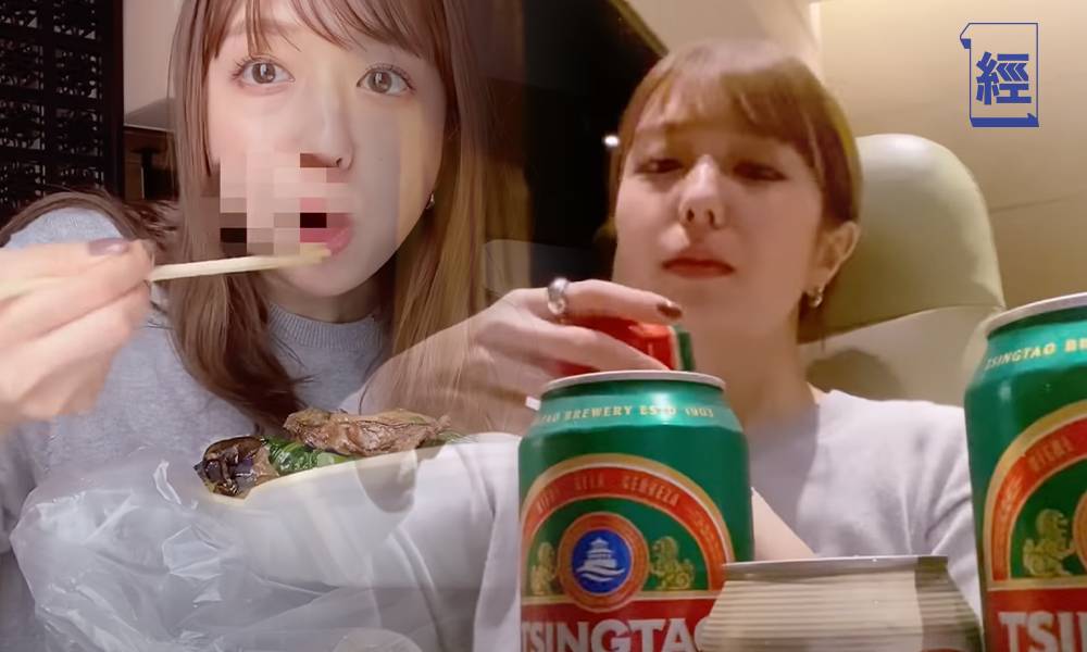 兩餸飯衝出國際｜深水埗叫蒸雞 日本女YouTuber狂飲啤酒：Oishi!（有片）
