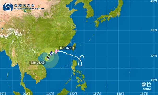 颱風蘇拉｜十號颶風信號現正生效