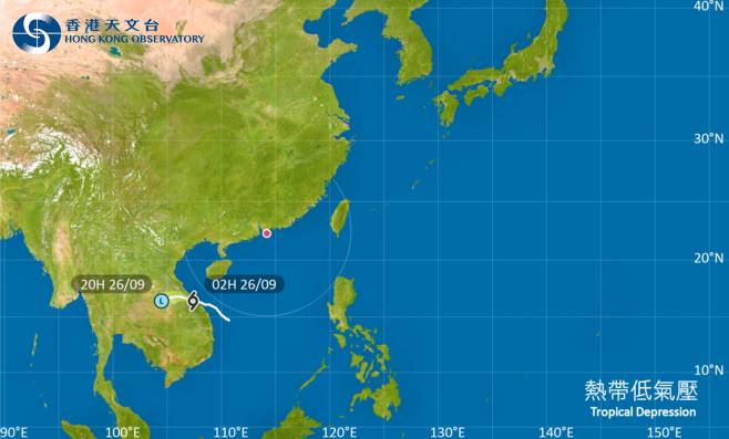 颱風熱帶低氣壓｜路徑圖、風力預測及天文台最新消息