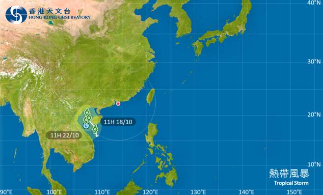 颱風熱帶風暴｜路徑圖、風力預測及天文台最新消息