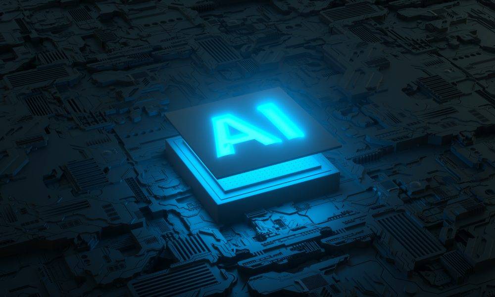 阿里巴巴 Circuit board and AI micro processor, Artificial intelligence of digital human. 3d render
