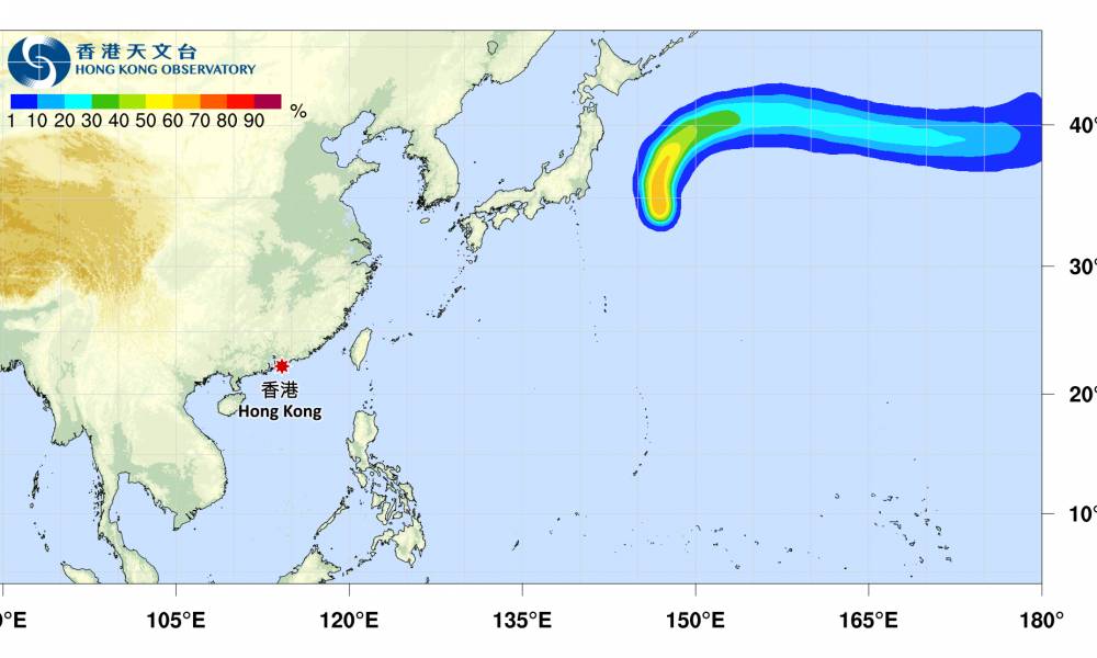 颱風悟空｜路徑圖、風力預測及天文台最新消息