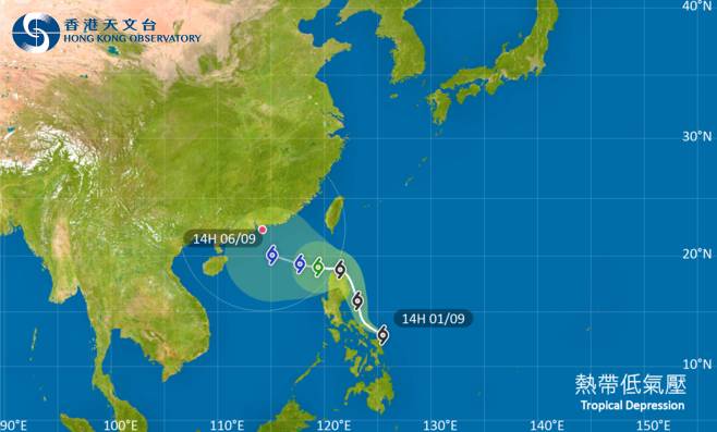 颱風熱帶低氣壓｜路徑圖、風力預測及天文台最新消息