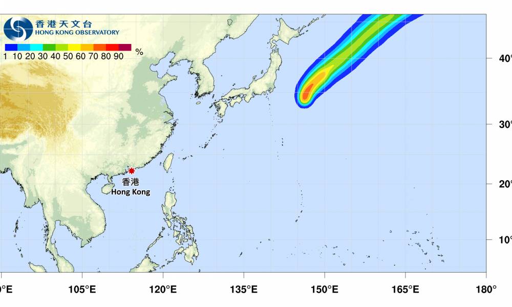 颱風麗琵｜路徑圖、風力預測及天文台最新消息