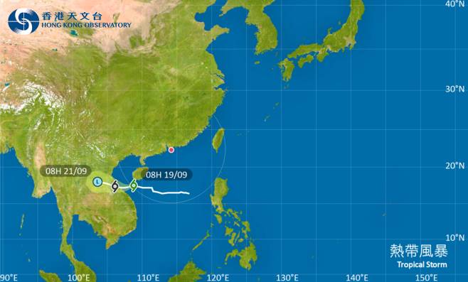 颱風熱帶風暴｜路徑圖、風力預測及天文台最新消息