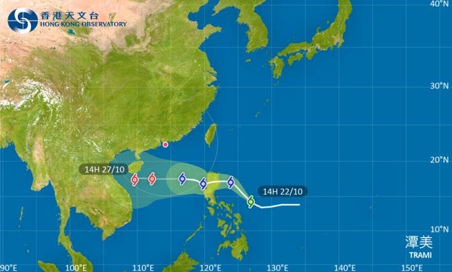 外遊注意！颱風潭美影響呂宋 最新路徑圖/航班資訊/旅遊保險一文睇