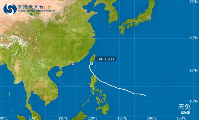 颱風天兔｜路徑圖風力預測及天文台最新消息