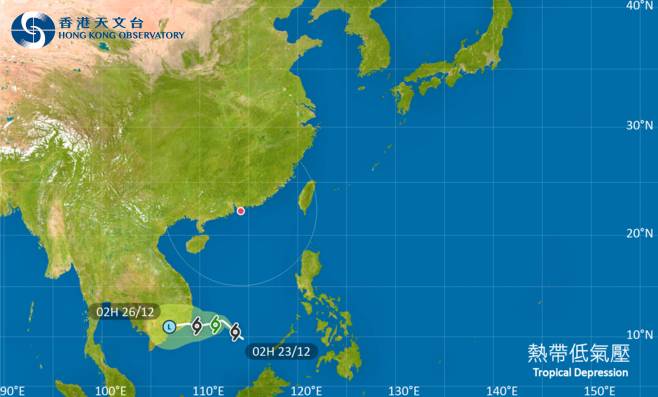 颱風熱帶低氣壓｜路徑圖風力預測及天文台最新消息