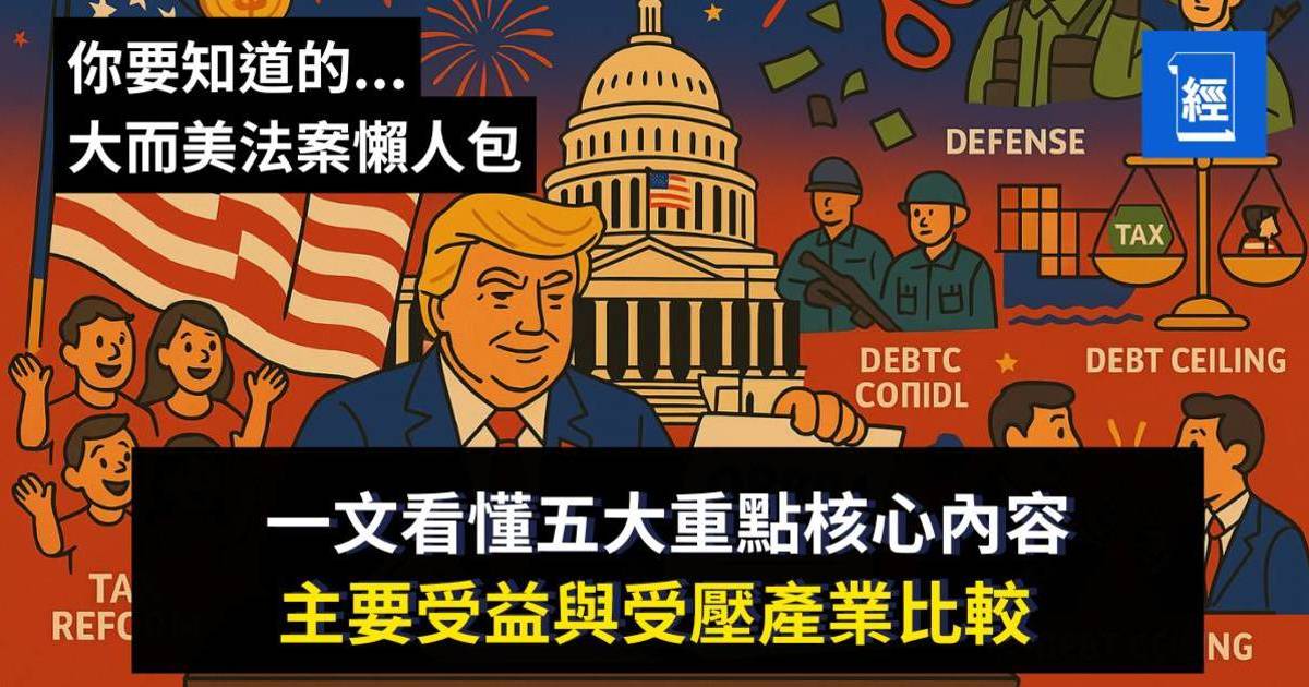 大而美法案懶人包｜一文看懂核心內容、經濟影響與投資啟示