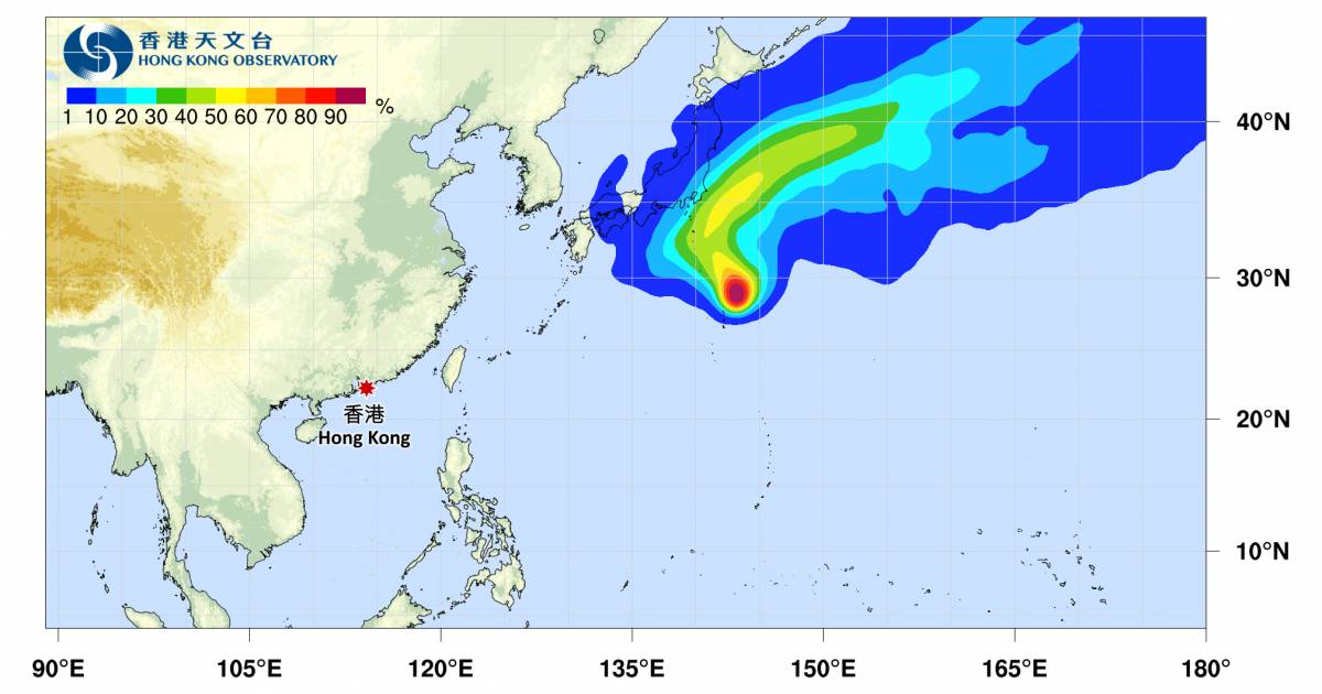 颱風羅莎｜路徑圖風力預測及天文台最新消息