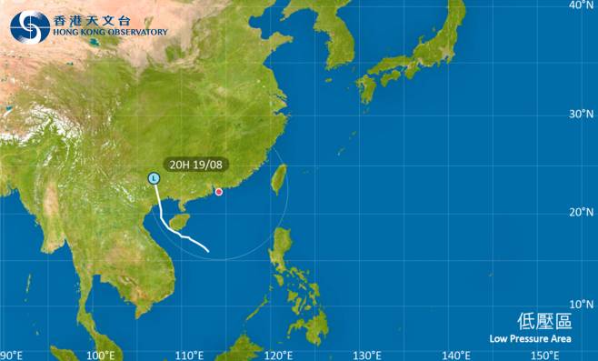 颱風低壓區｜路徑圖風力預測及天文台最新消息