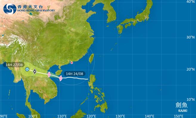 外遊注意！強颱風劍魚影響越南 最新路徑圖/航班資訊/旅遊保險一文睇