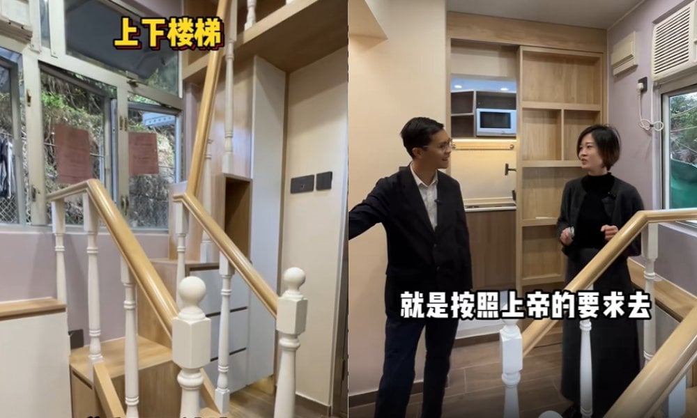 觀塘130呎究極納米樓！業主硬塞「豪宅風」裝修變三房一廳加旋轉樓梯 設計師現身解說：按照上帝要求去做
