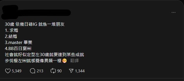 三十而立 (圖片來源:Threads)