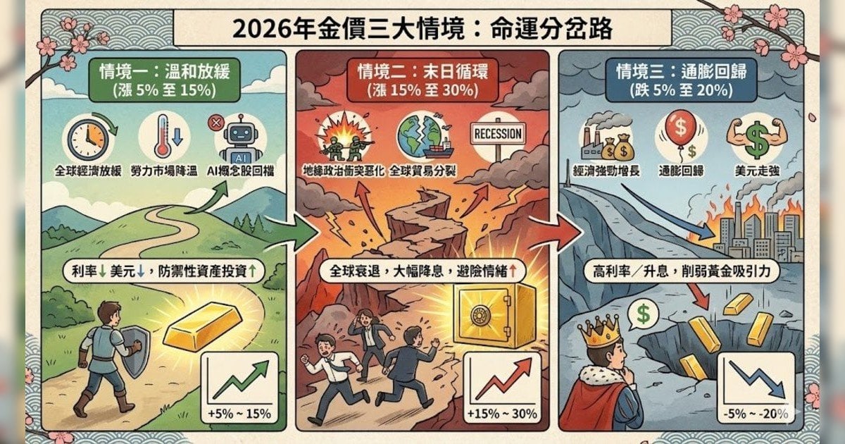 【金價展望】世界黃金協會：2026年最牛看漲30% 惟特朗普政策或致大跌