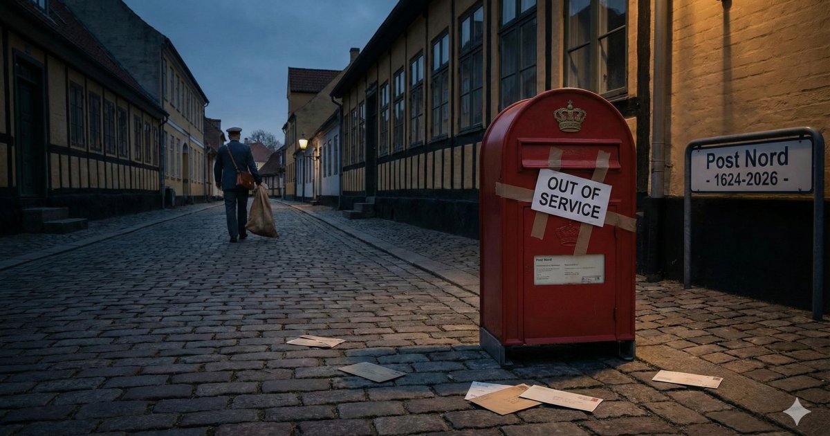【時代終結】全球首國!丹麥終止400年派信服務 信件量暴跌94% 郵筒遭搶購收藏