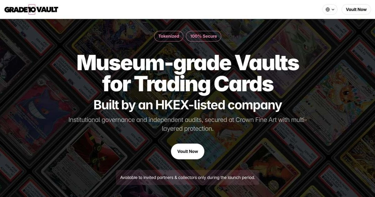 迷策略推專業級藏卡保管庫 「Grade10 保管庫」 設真偽認證及機構審核