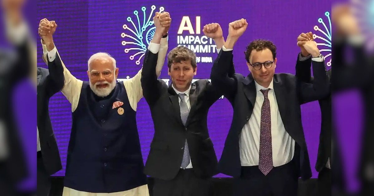 AI兩大巨頭拒牽手：新德里峰會合照尷尬「斷纜」　揭OpenAI與Anthropic激烈鬥爭