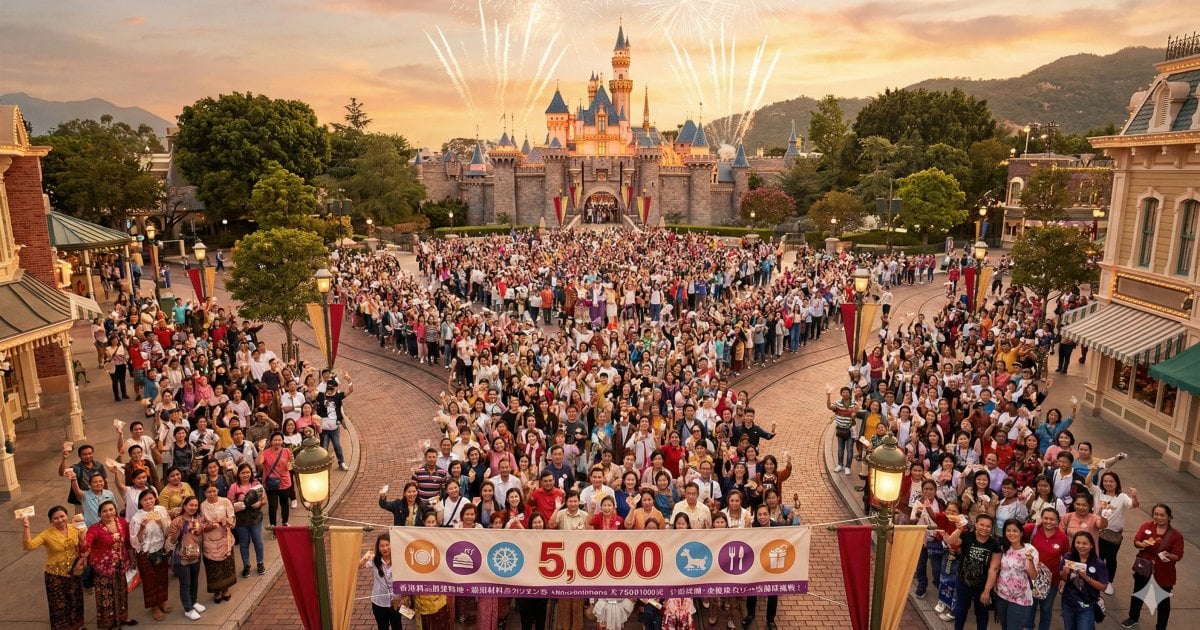 誠哥請+5,000+外傭免費遊迪士尼!包食包玩總值逾千元+今年擴展至印尼泰國多族裔