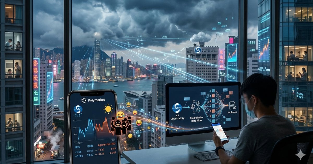 Polymarket 破天荒開盤估香港天氣！網民群情洶湧「買天文台對家」拆解預測市場背後結算機制