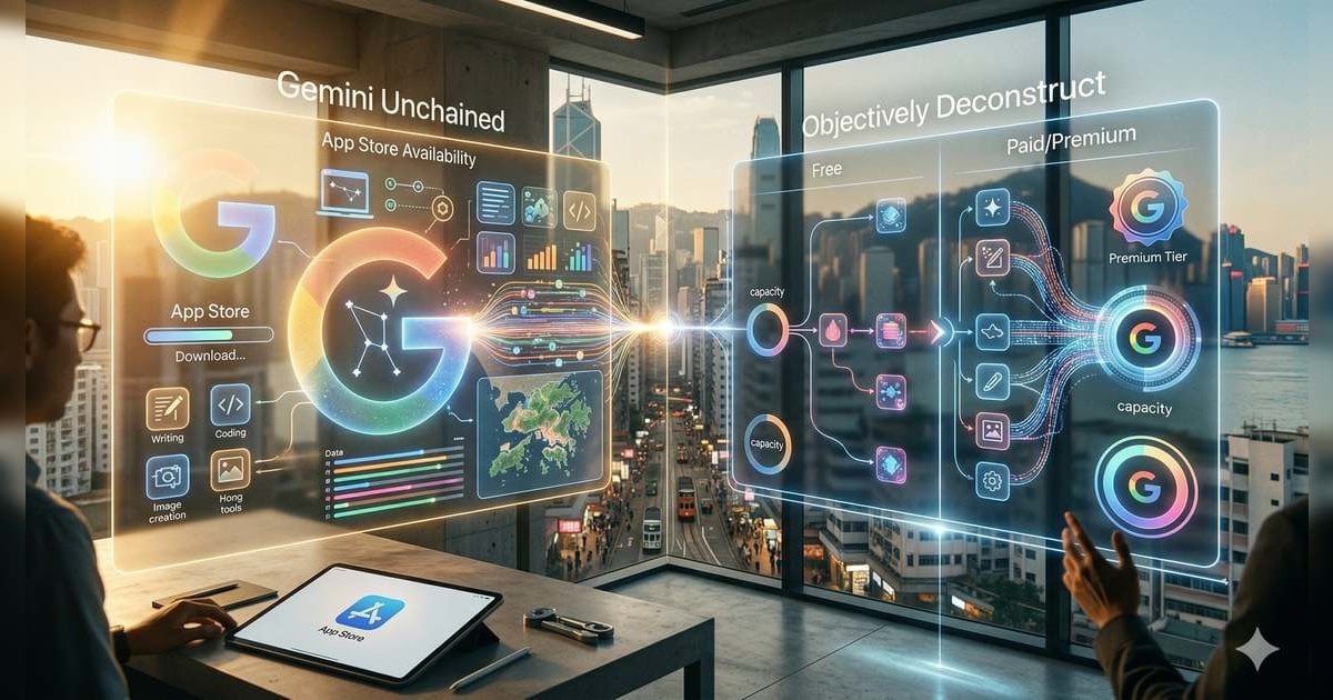 Google Gemini 全面香港解禁懶人包  免 VPN 直入  App Store 上架最強功能 免費/付費版真實配額差異