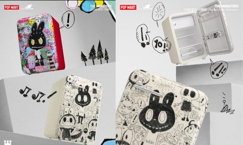 LABUBU 攻家電 泡泡瑪特首推限量雪櫃 二手價瞬飆50％至 $8,999 逾 1.6 萬人爭奪