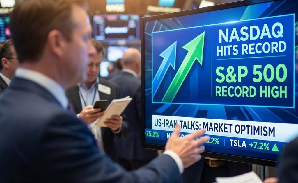 憧憬美伊談判 納指連升11日破頂！特斯拉狂飆7.6% 馬斯克AI芯片成焦點