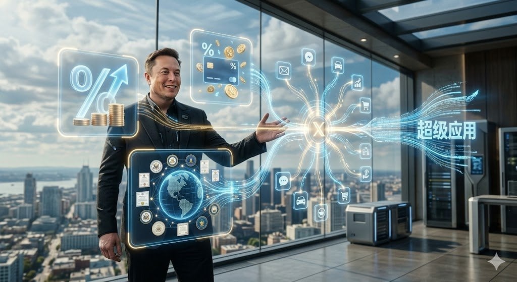 馬斯克 X Money 震撼登場 X Money 系統6% 儲蓄高息  3% 消費回贈 獲 44 州牌照 衝刺超級應用