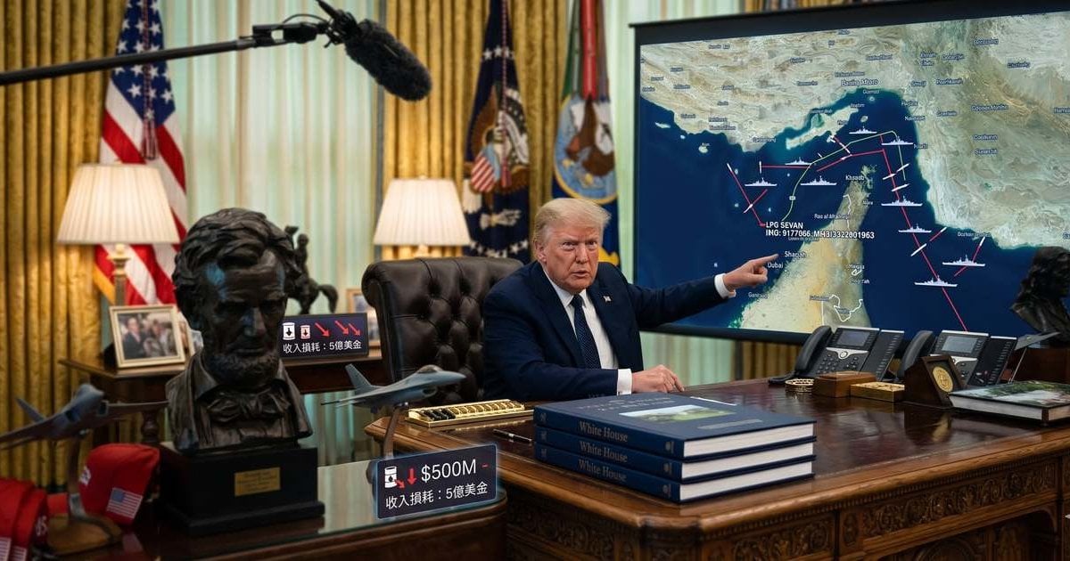 特朗普：伊朗軍隊已被「徹底抹除」 寧損 5 億美金石油收入 堅持封鎖海峽至達成完美協議